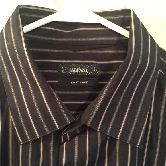 Alfani Pinstrips Shirt - Picture 2 of 2